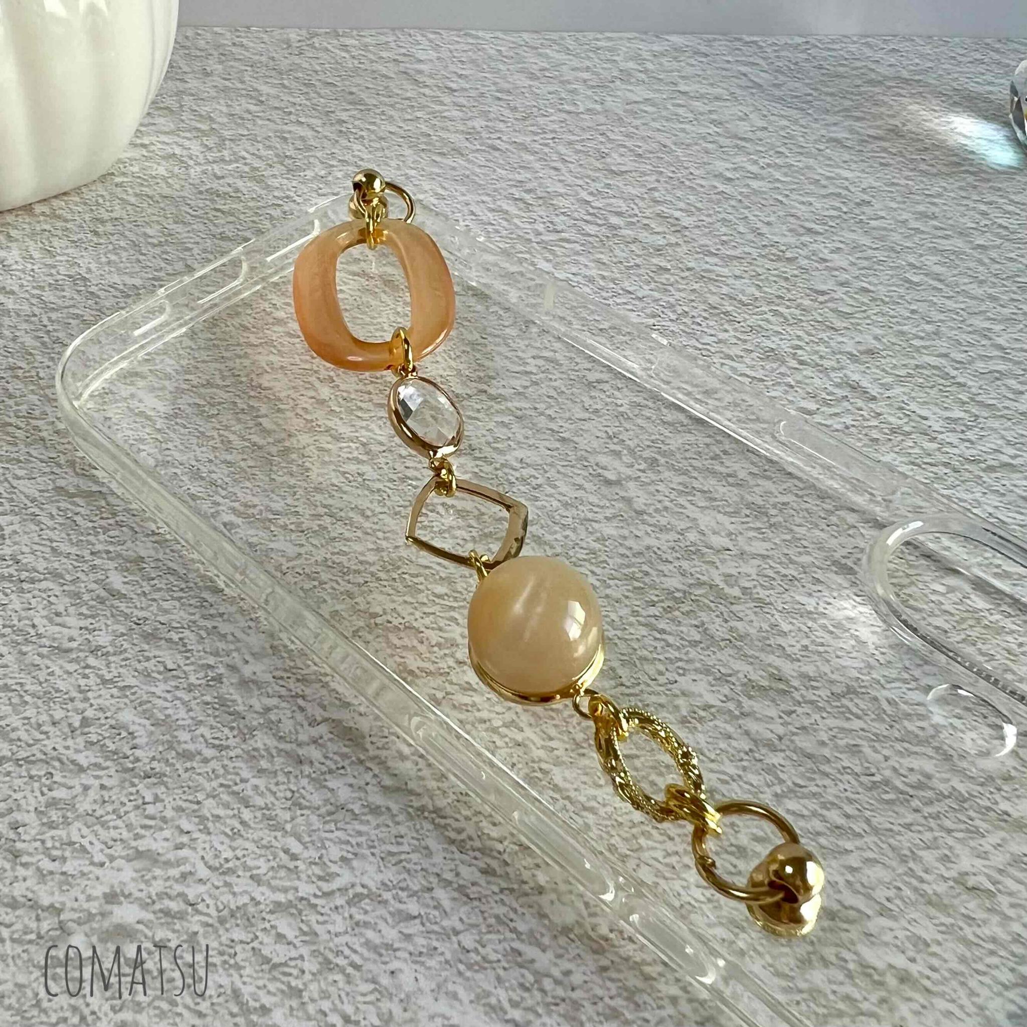 ふんわりColor ハンドホルダースマホケース デザインCharmストラップカバー | 2枚目